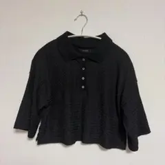 JEANASIS ポロシャツ ブラック Fサイズのサムネイル