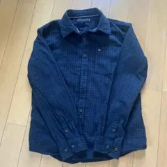 TOMMY HILFIGER 長袖シャツ 140cm ネイビー・グリーンチェック