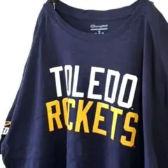 チャンピオン トレド ロケット Tシャツ XL ネイビー 紺色 古着