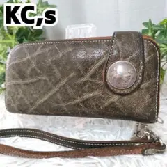 KC,s ライダースウォレット エレファント 本革 ケイシイズ 長財布 コンチョのサムネイル