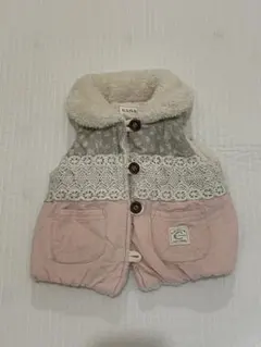 osno ベビーベスト グレー/ピンク