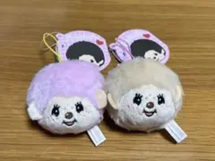 最終価格　モンチッチ ぬいぐるみフェイスマスコット 2色セット