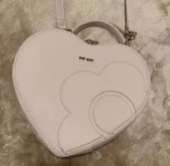 【マリークワント】ハートダイカット　2WAYショルダー　ホワイト