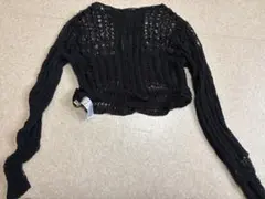 SLY THR レース編み ブラック トップス