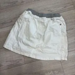 ミキハウス　デニムスカート　ホワイト
