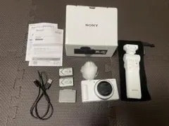 sony VLOGCAM ZV-1F ＋シューティンググリップ＋バッテリー2個 - メルカリ