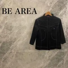【美品】BE AREA L ジャケット アウター メンズ ジーンズ素材 ブラック