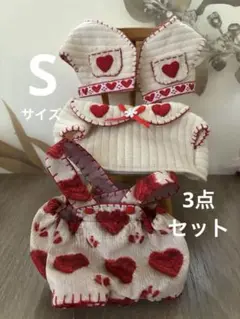 ハリネズミ ぬいぐるみS用 ハート服3点せット お買い得品