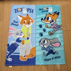 ズートピア フェイスタオル 2枚セット