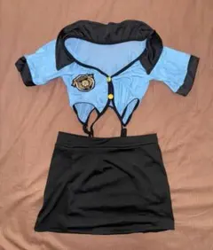 制服風コスプレ衣装 青と黒 セット