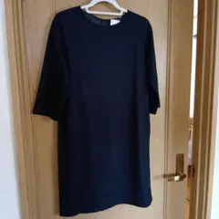 【UNIQLO】 ウール混ジャージーワンピースM
