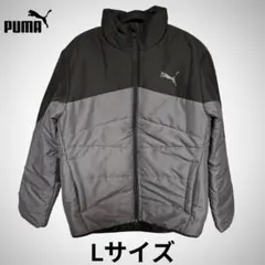 PUMA 中綿ジャケット L グレー×ブラック プーマ 冬 アウター