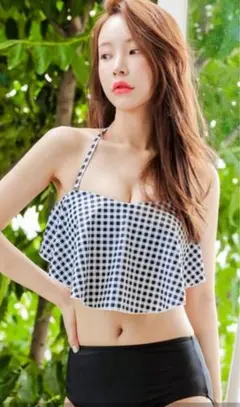 チェック柄セパレート水着