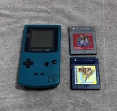 動作確認済みゲームボーイカラー ターコイズ 本体+ソフト2本