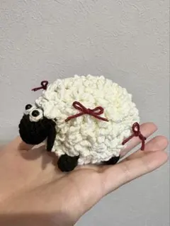 ハンドメイド ひつじ あみぐるみ