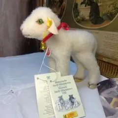 ♥ヴィンテージ　シュタイフ　ランビーちゃん♥ ♥フワフワで真っ白な可愛い ドイツ ヴィンテージ ランビーちゃん