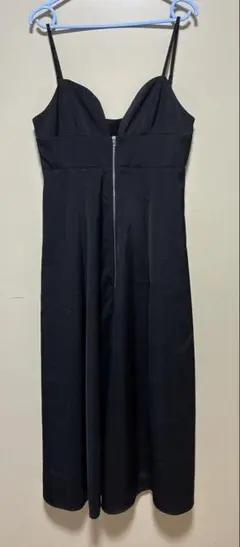 JUNOAH キャミワンピース ブラック ロング丈 L