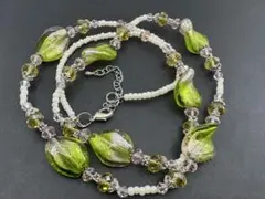 M8247 色石　ネックレス　ヴィンテージ アクセサリー