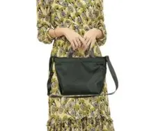 トートバッグ 2wayショルダーバッグ ナイロン 軽量 ショルダーベルト付 黒