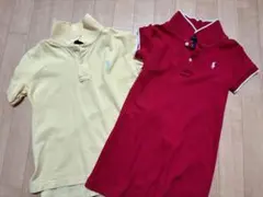 【まとめ買い対応】 ralph laurenポロシャツ 赤・黄色 2点セット