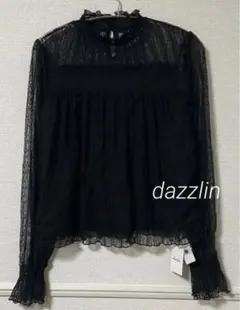 《ダズリン》dazzlin キャミソール付カットソー　フリーサイズ　ブラックのサムネイル