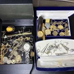 遺品整理 生前整理 アクセサリー まとめ ネックレス リング 時計 K18のサムネイル