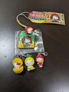 【開封済】ハローキティ宮崎限定 ストラップ4個まとめ売り
