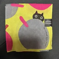 【新品未使用・タグ付き】マタノアツコ　猫柄 大判プリントハンカチ