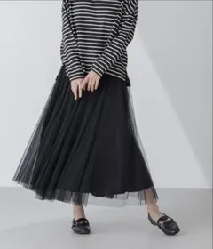 nano universeチュール&サテンリバーシブルスカート