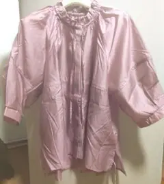 ブラウス フリーサイズ くすみピンク