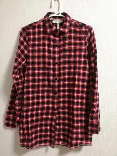 adidas NEO LABEL　シャツ　赤と黒系チェック　Sサイズのサムネイル