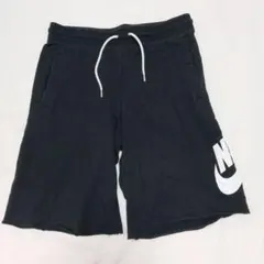 NIKE ナイキ　ハーフパンツ　スウェットパンツ　ブラック　ワンポイントロゴXLのサムネイル