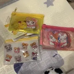 ハム太郎 イラストポーチ3点セット