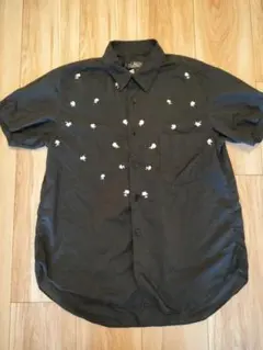 新品 BLACK COMME des GARCONS 総柄シャツ ローズチェーン - メルカリ