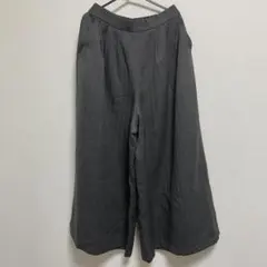 URBAN RESEARCH DOORS ワイドパンツ ヘリンボーン柄 グレーM