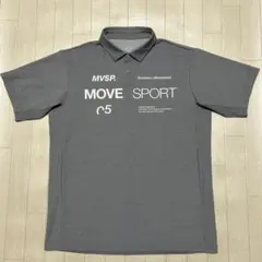 MoveSport ムーブスポーツ メンズ ポロシャツ Lサイズ グレーのサムネイル
