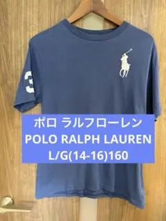 POLO RALPH LAUREN ネイビー Tシャツ　サイズL/G 160