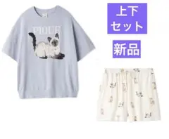 【新品】ジェラートピケ　ファッションCATSプルオーバー&総柄ショートパンツ