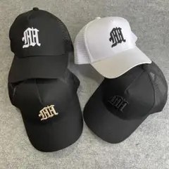 新品 56-60 HHロゴコットンメッシュキャップ バックボタンで調整可能