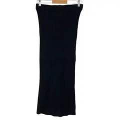 【ZARA】タグ付き ブラック リブ編み タイトスカート