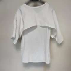 セパレートTシャツ　半袖カットソー ホワイト　アングリッドのサムネイル