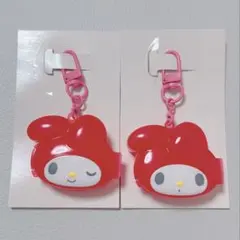 マイメロディ　フェイスケースキーホルダー