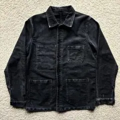 【早い者勝ちSALE】 〜50s ブラックモールスキンジャケット 50S LE VETEMENT DE FORCE Black Moleskin Jacket Dead Stock