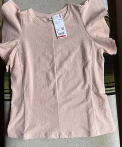 未使用　タグ付き　ユニクロ　半袖　フリル　S