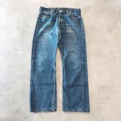 リーバイス501 Levis W34 ブルーデニム 青 ヒゲ 古着 15790