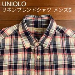 UNIQLO ユニクロ チェックシャツ シャツ リネン 長袖