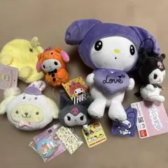 サンリオ マイメロ クロミ ポムポムプリン マスコット ぬいぐるみ セット