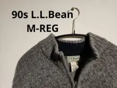90s L.L.Bean　ハーフジップニットセーター　エルエルビーン