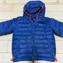 パタゴニア ダウンコート 青 迷彩柄　3T リバーシブル