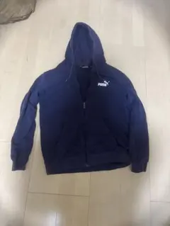 PUMA ネイビー フード付きパーカー Mサイズ